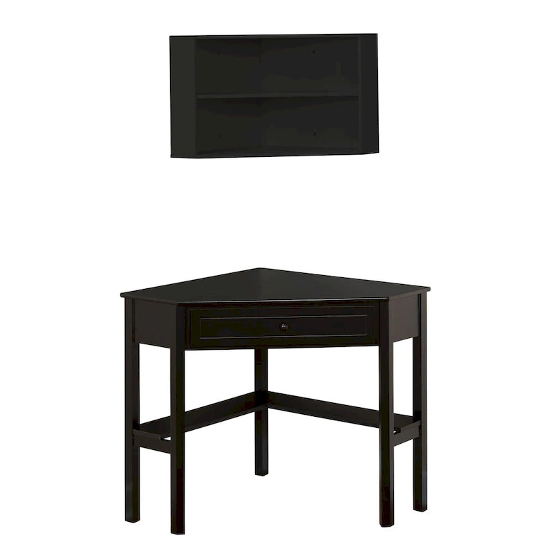 Corner Desk and Hutch Set
