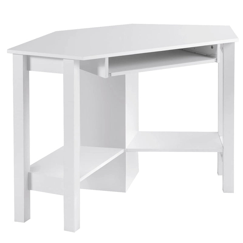 Wooden Corner Computer Desk with Drawer Office Study Table