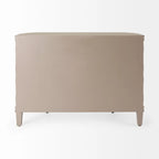Armoire 4 portes en placage de sapin beige - 120 L x 38 l x 84 H cm