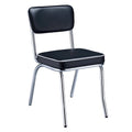 Chrome Retro Dining Chairs (Set of 2)