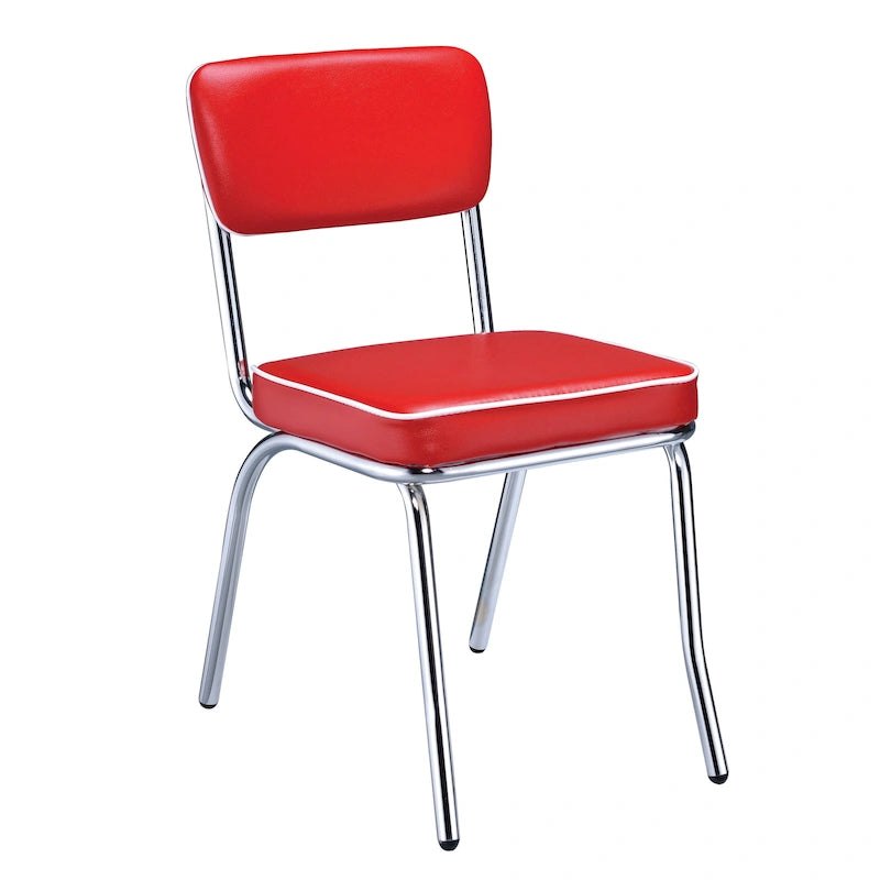 Chrome Retro Dining Chairs (Set of 2)
