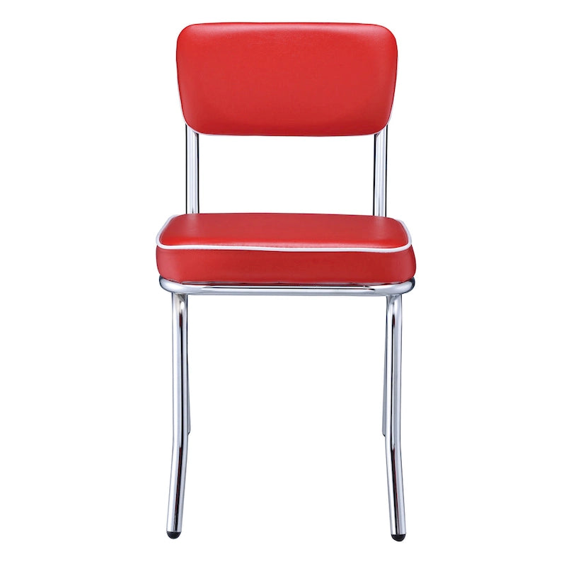 Chrome Retro Dining Chairs (Set of 2)