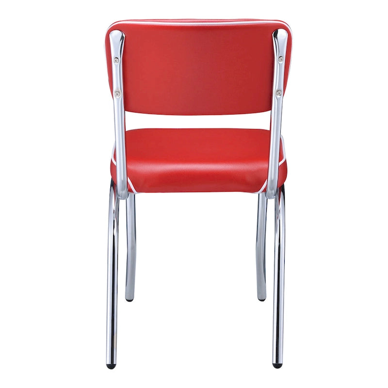 Chrome Retro Dining Chairs (Set of 2)