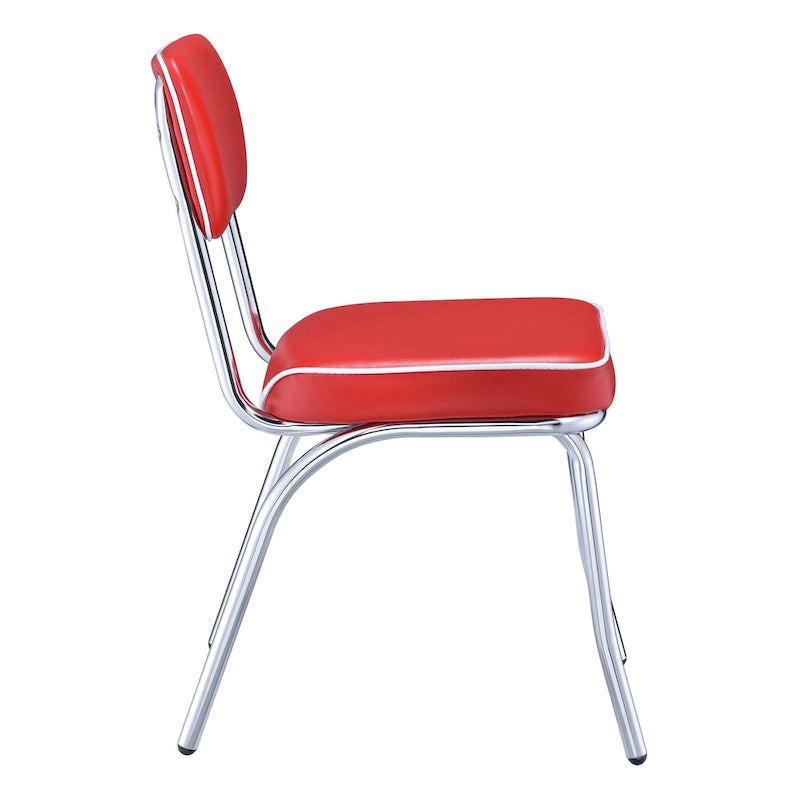 Chrome Retro Dining Chairs (Set of 2)