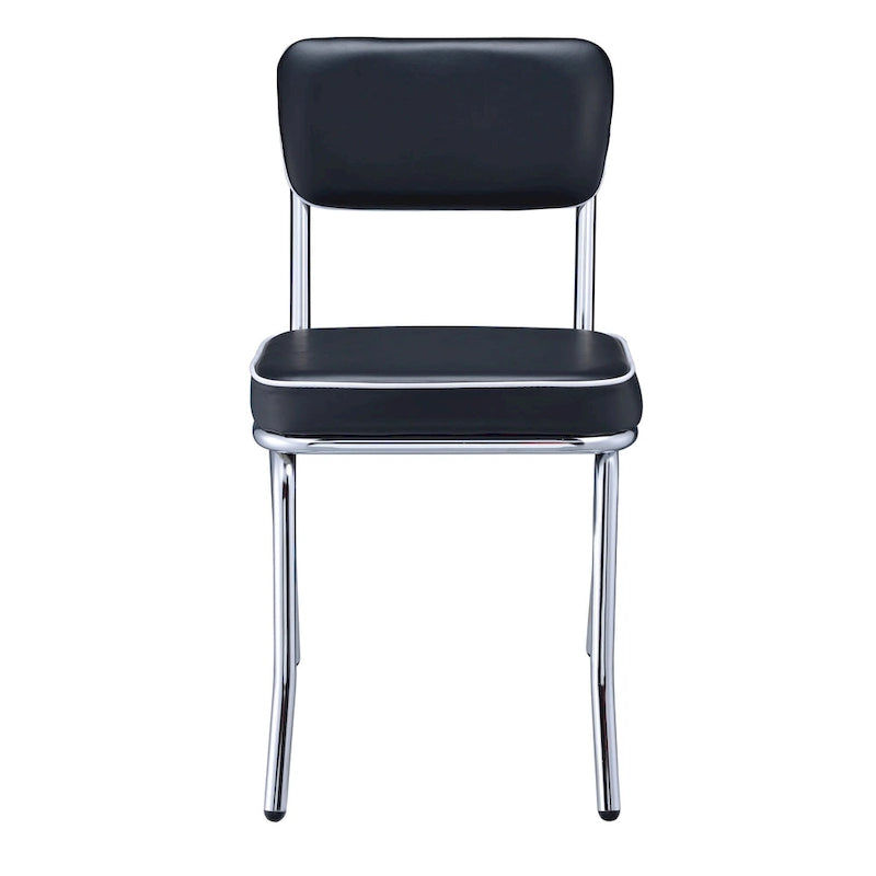 Chrome Retro Dining Chairs (Set of 2)