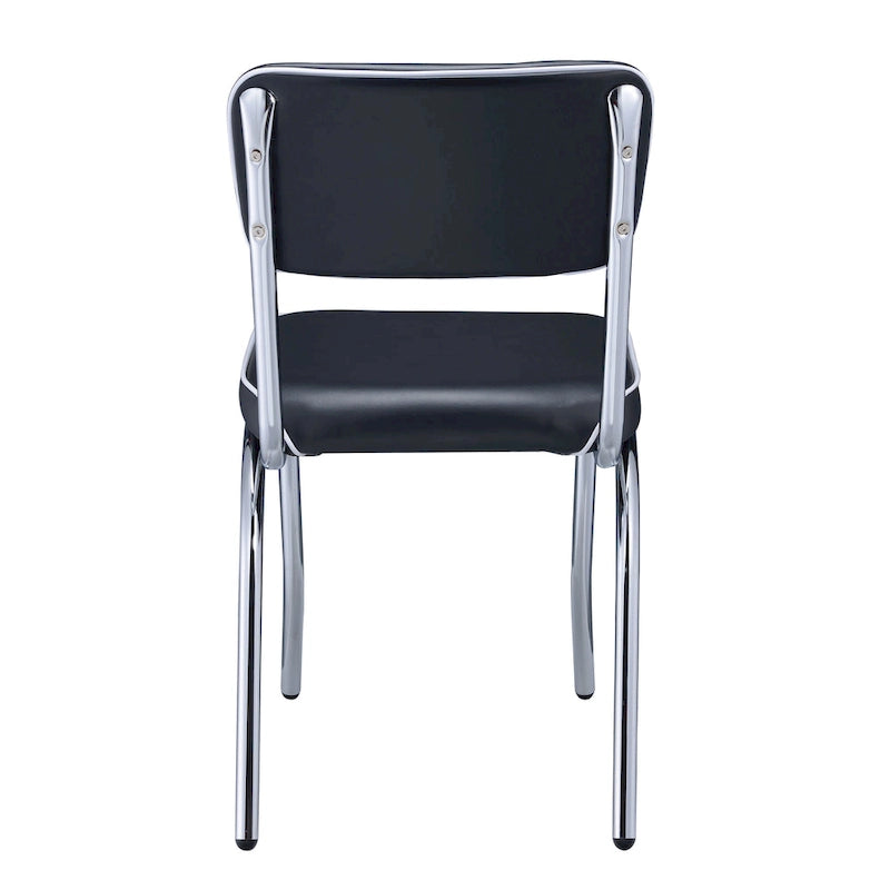 Chrome Retro Dining Chairs (Set of 2)