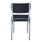 Chaises de salle à manger chromées rétro (ensemble de 2)