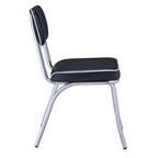 Chaises de salle à manger chromées rétro (ensemble de 2)