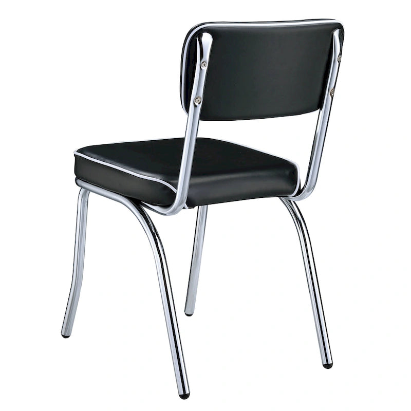 Chrome Retro Dining Chairs (Set of 2)