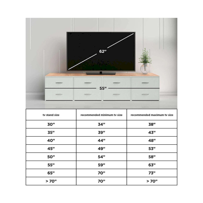 Contemporary Extra Large TV Stand Brown/Gunmetal - 70W x 19D x 35H