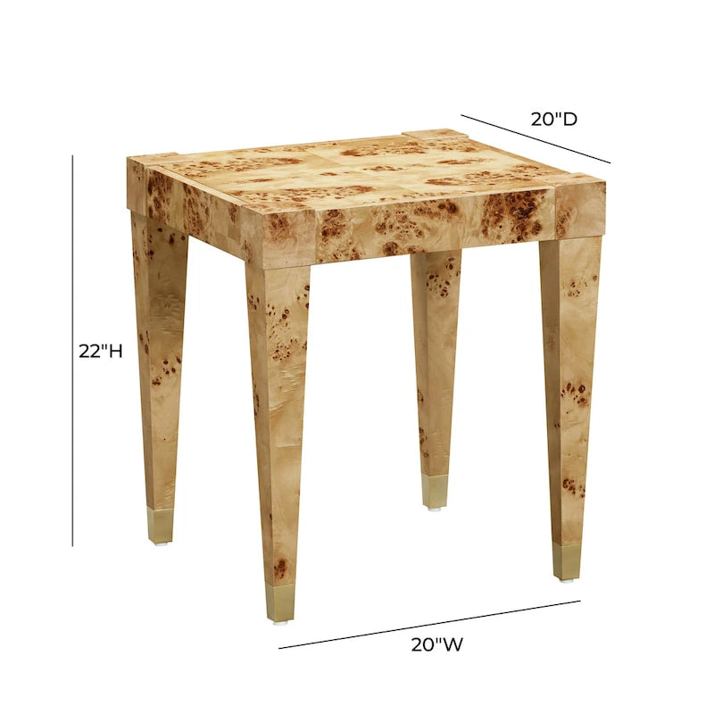Burl End Table