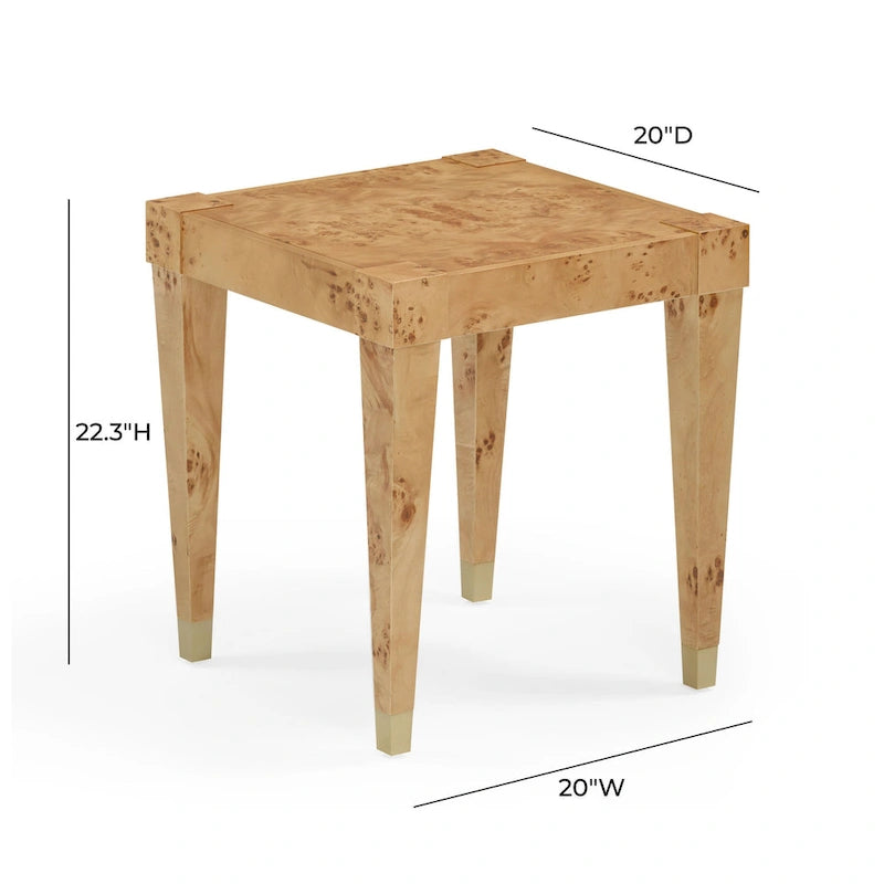 Burl End Table