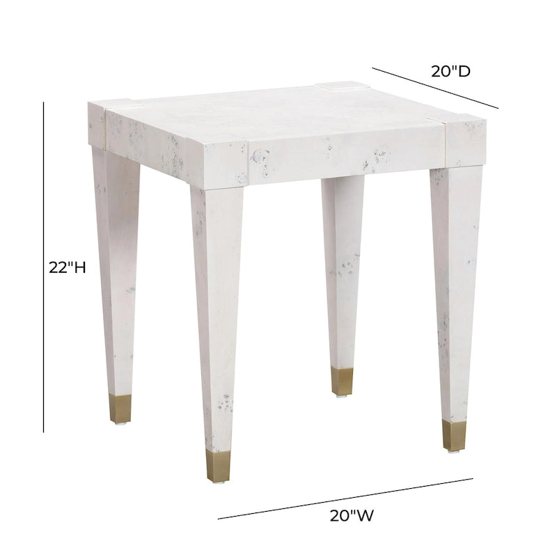 Burl End Table