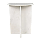 Table d'appoint en marbre naturel fait main en X de 45 cm, par