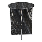 Table d'appoint en marbre naturel fait main en X de 45 cm, par