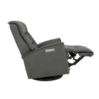 Fauteuil inclinable pivotant en cuir