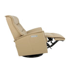 Fauteuil inclinable pivotant en cuir