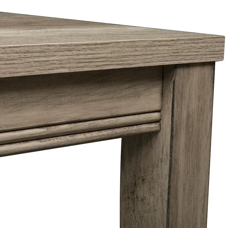 Sandstone Rectangular Leg Table - Brown