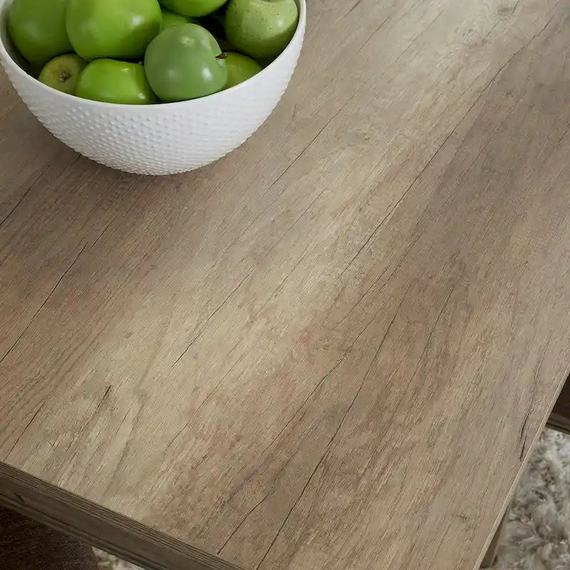 Sandstone Rectangular Leg Table - Brown