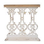 Console classique vintage blanchie