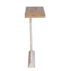 Console classique vintage blanchie