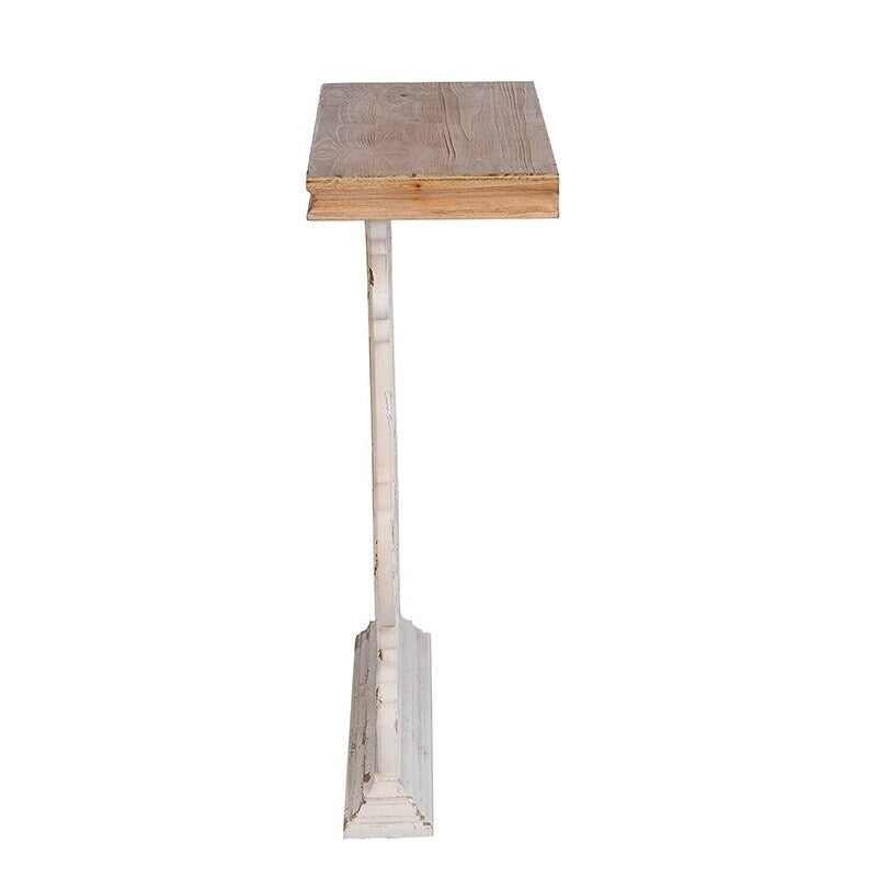 Classic Vintage White Washed Console Table