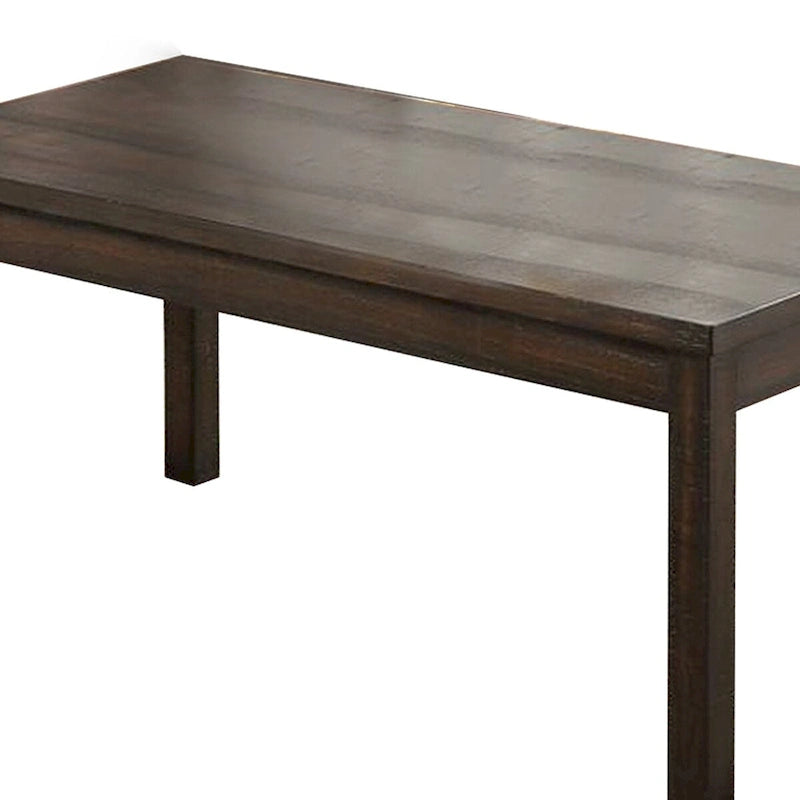 3 Piece Coffee Table and End Table Set, Wood Tabletops, Dark Brown Finish