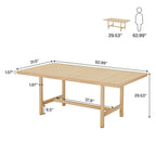 Table de conférence rectangulaire, table de salle de réunion de 160 cm pour 6 personnes, table de réunion moderne