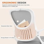 Chaise de bureau ergonomique, Chaise de bureau à dossier haut avec appui-tête, Chaise d'ordinateur pivotante en maille pour bureau à domicile Chaises de bureau