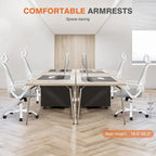 Chaise de bureau ergonomique, Chaise de bureau à dossier haut avec appui-tête, Chaise d'ordinateur pivotante en maille pour bureau à domicile Chaises de bureau