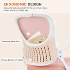 Chaise de bureau ergonomique, Chaise de bureau à dossier haut avec appui-tête, Chaise d'ordinateur pivotante en maille pour bureau à domicile Chaises de bureau