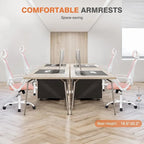 Chaise de bureau ergonomique, Chaise de bureau à dossier haut avec appui-tête, Chaise d'ordinateur pivotante en maille pour bureau à domicile Chaises de bureau