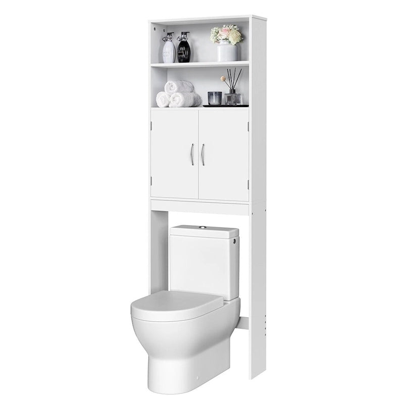 2-Shelf Bathroom Organizer Over The Toilet,Double Doors
