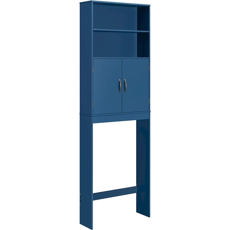 2-Shelf Bathroom Organizer Over The Toilet,Double Doors