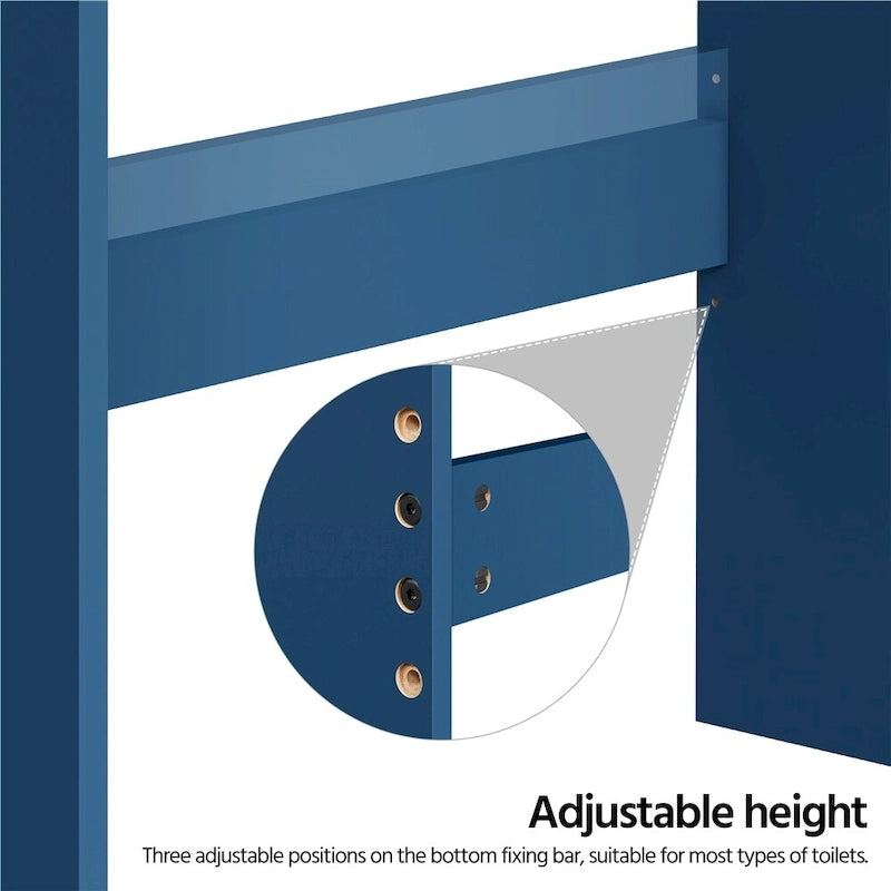 2-Shelf Bathroom Organizer Over The Toilet,Double Doors