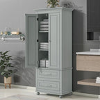 Meuble de rangement haut de cuisine blanc à deux tiroirs pour salle de bain, bureau