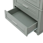 Meuble de rangement haut de cuisine blanc à deux tiroirs pour salle de bain, bureau
