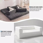 Canapé-lit convertible 5-en-1 de 80,7 po – Velours côtelé, 1 200 lb, aucun assemblage requis
