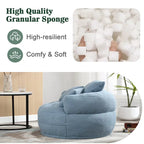 Fauteuil rond paresseux – Blanc/Bleu/Gris/Jaune/Orange/Rose fuchsia/Bleu marine/Vert, siège individuel et deux places