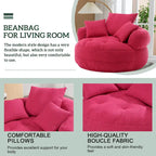 Fauteuil rond paresseux – Blanc/Bleu/Gris/Jaune/Orange/Rose fuchsia/Bleu marine/Vert, siège individuel et deux places