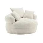 Fauteuil rond paresseux – Blanc/Bleu/Gris/Jaune/Orange/Rose fuchsia/Bleu marine/Vert, siège individuel et deux places