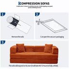 Canapé-lit convertible 5-en-1 de 80,7 po – Velours côtelé, 1 200 lb, aucun assemblage requis